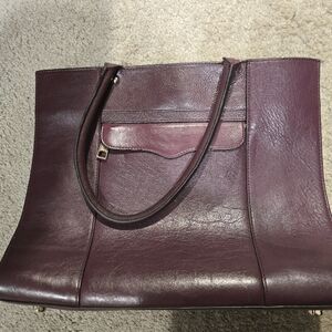 Rebecca Minkoff Purple Leather Tote Bag